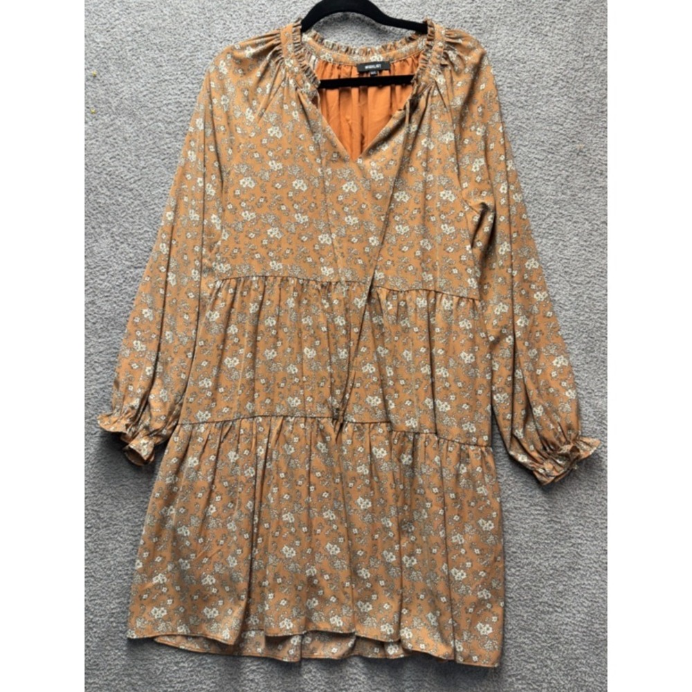 Wishlist Floral Mini Dress Women M L Cottagecore Prairie Boho Romantic